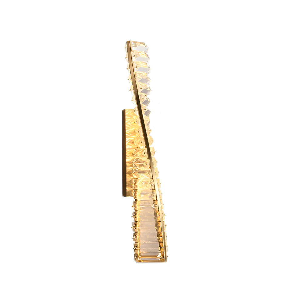 Lámpara de pared de cristal hélice doble de ADN
