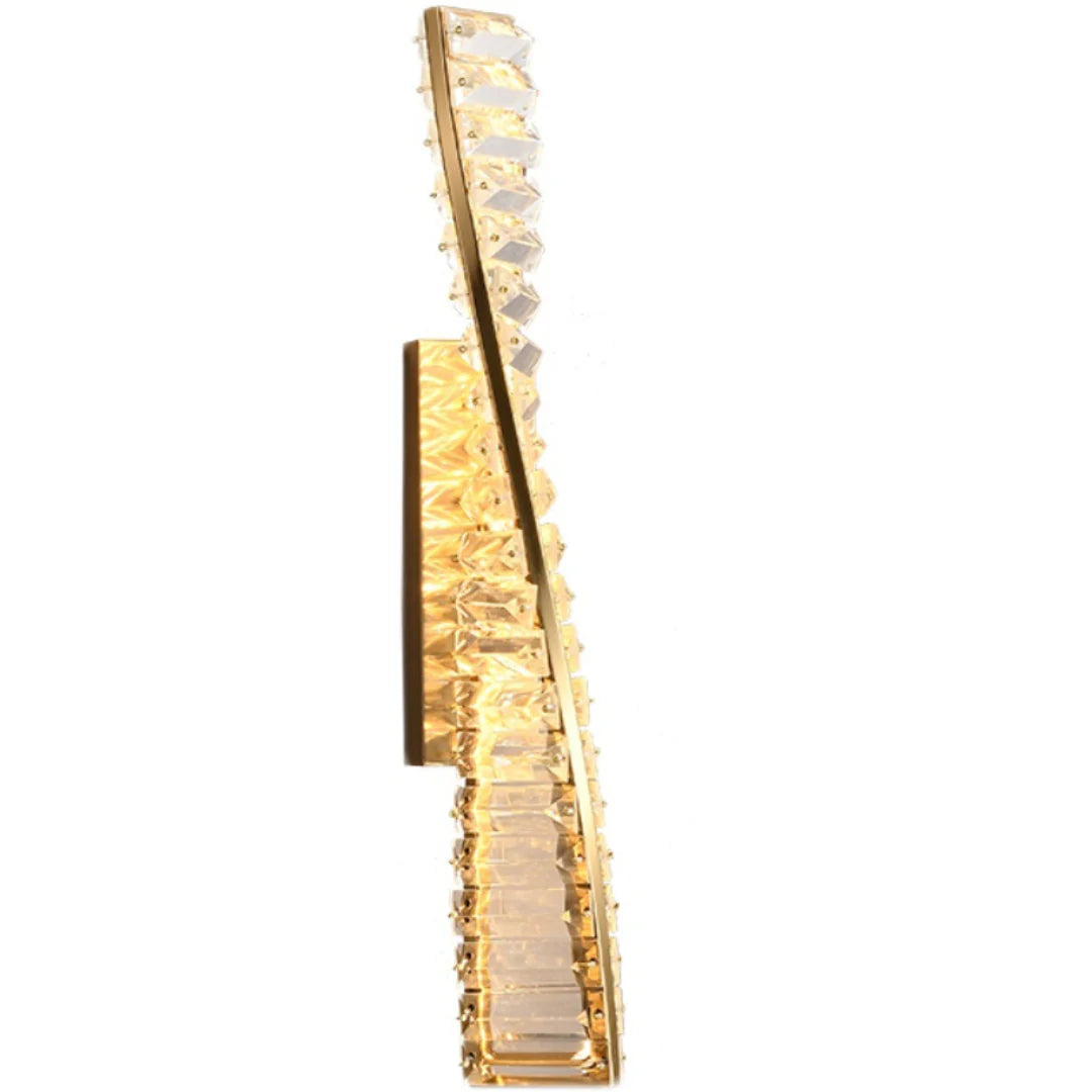 Lámpara de pared de cristal hélice doble de ADN