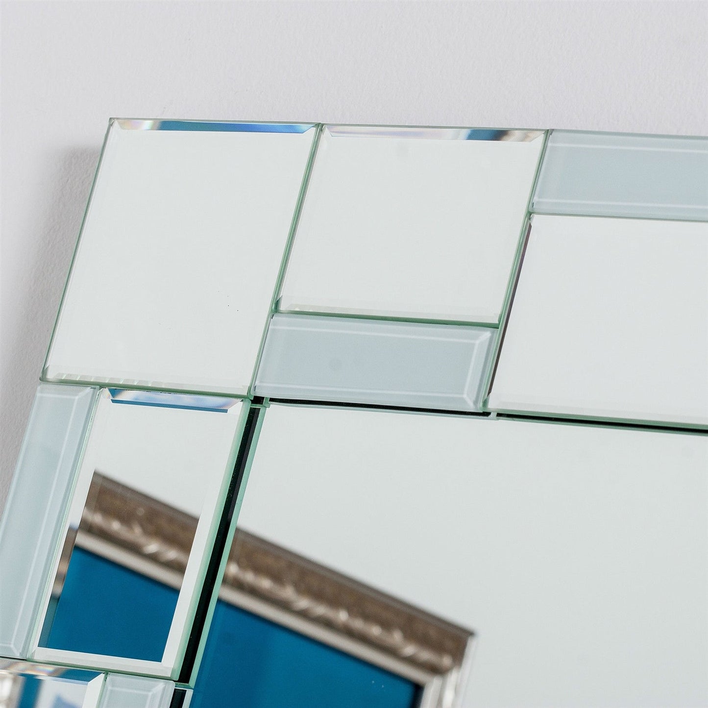 Espejo de baño rectangular moderno de 31.5 x 23.6 pulgadas con borde único