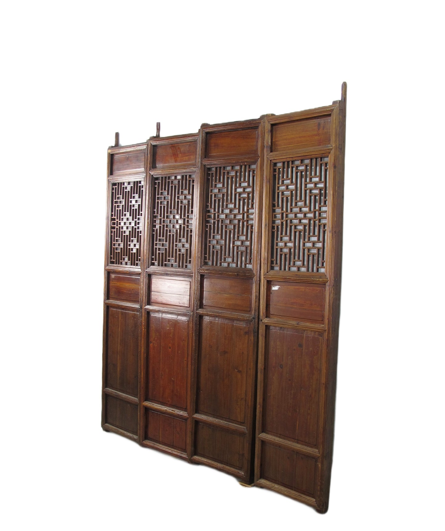 Panel de celosía "Doble Felicidad" para puerta - Juego de 4