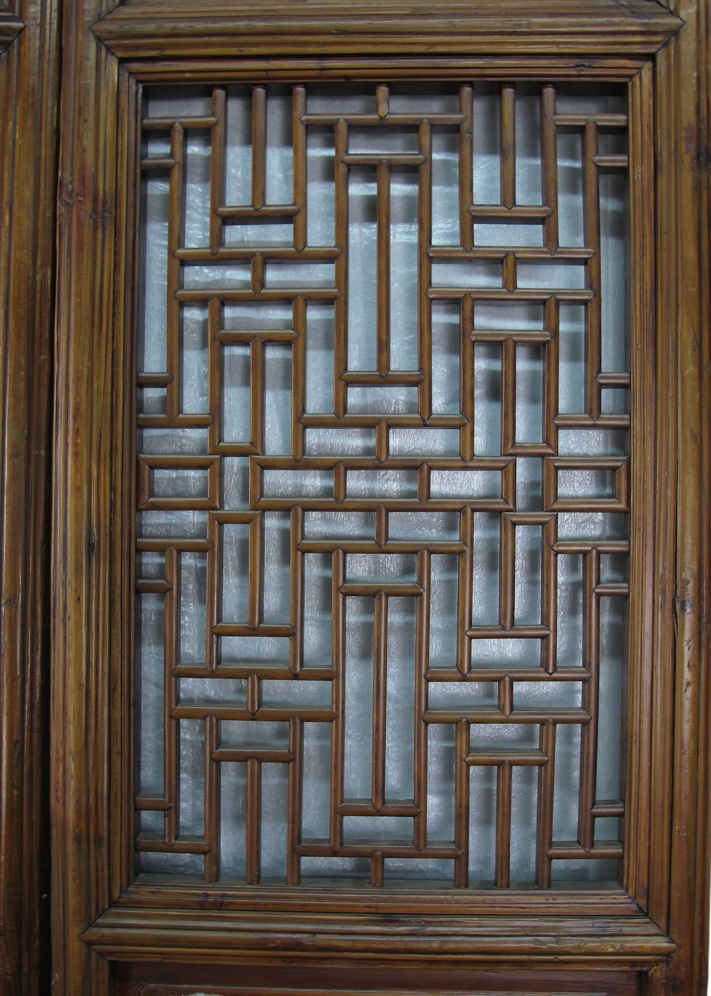 Panel de celosía "Doble Felicidad" para puerta - Juego de 4