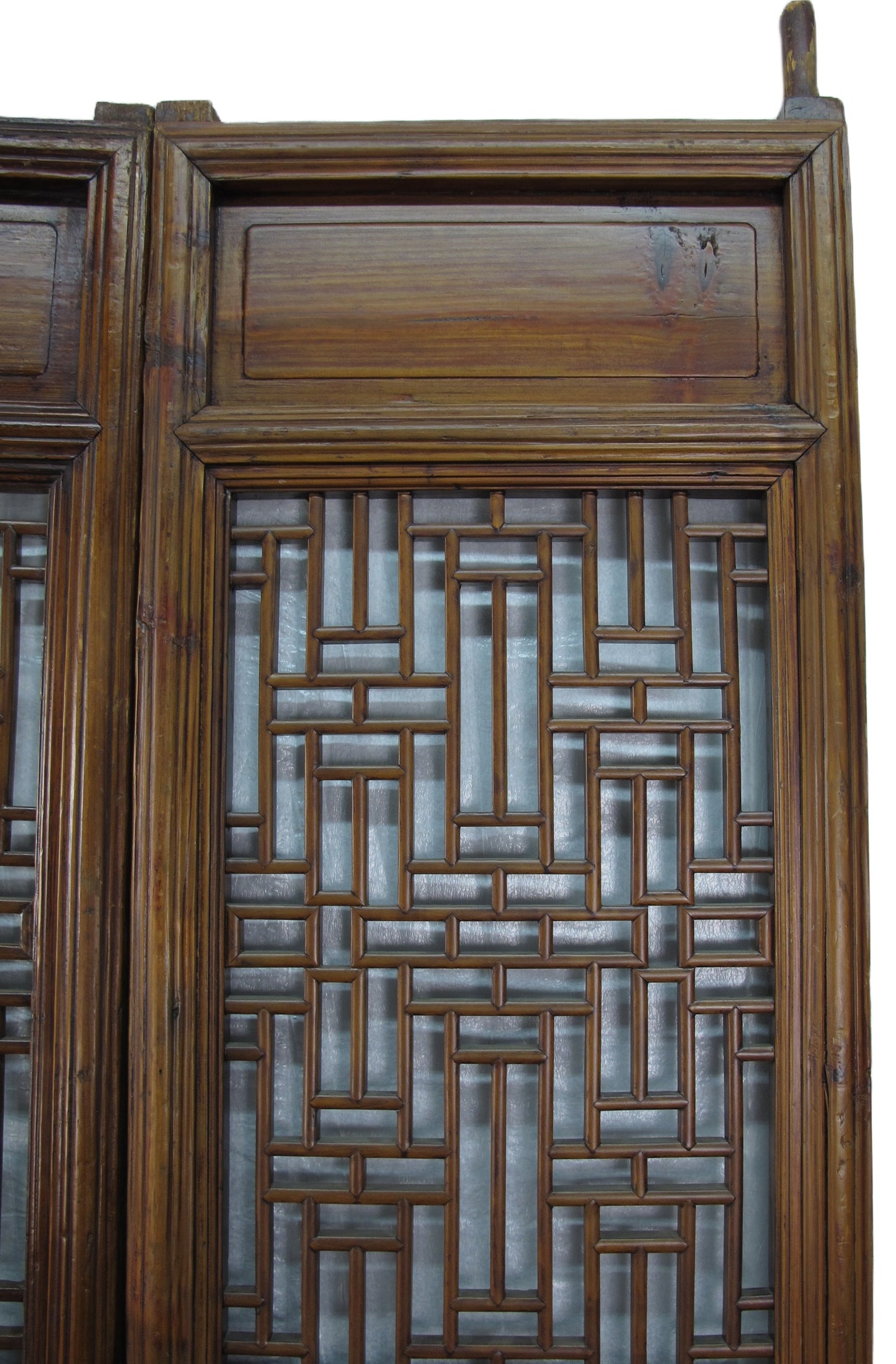 Panel de celosía "Doble Felicidad" para puerta - Juego de 4