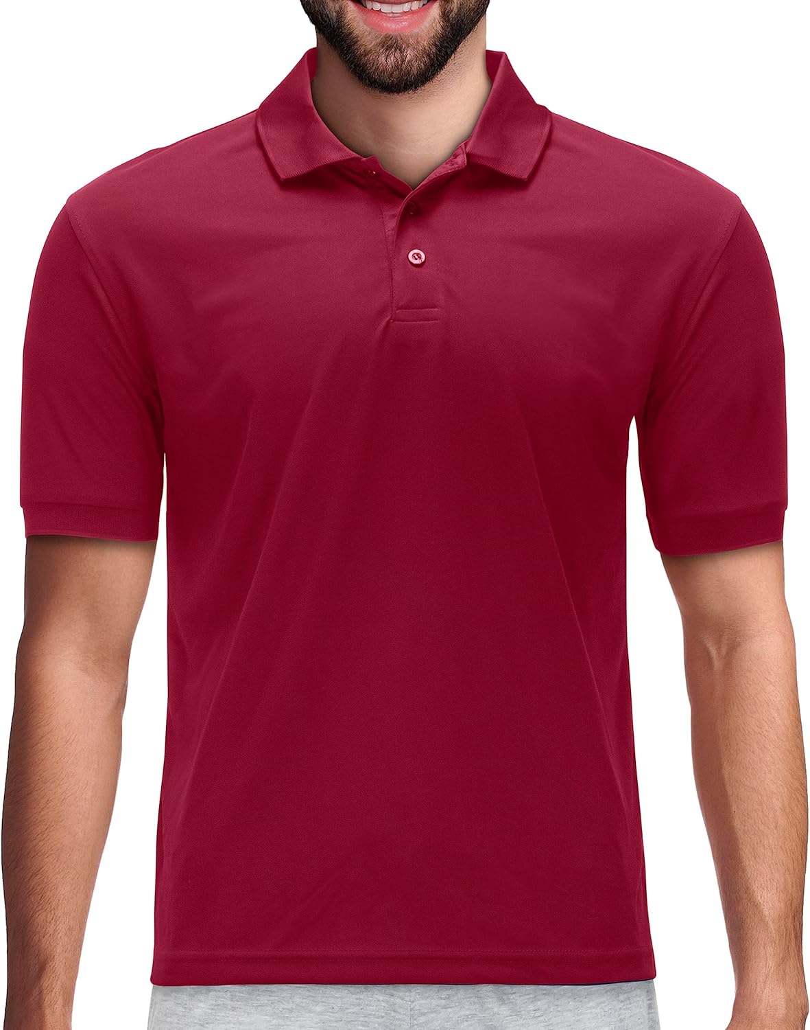 Men's Dri Fit Moisture Wicking Polo Shirt - Big Size