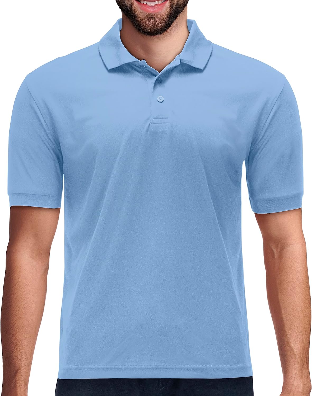Men's Dri Fit Moisture Wicking Polo Shirt - Big Size