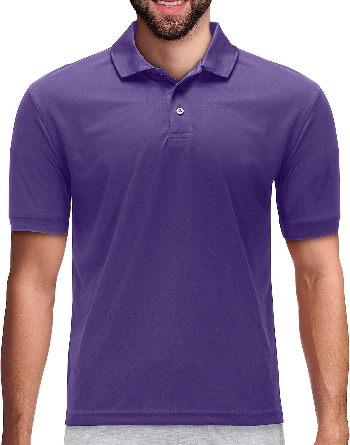 Men's Dri Fit Moisture Wicking Polo Shirt - Big Size