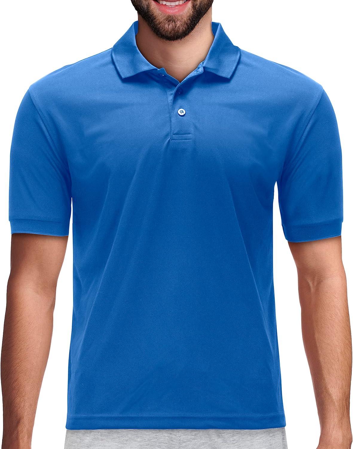 Men's Dri Fit Moisture Wicking Polo Shirt - Big Size