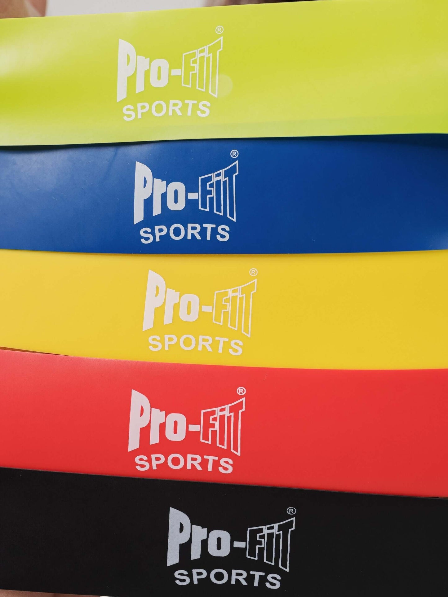 Set of Five Multicolor Weight Resistance Band