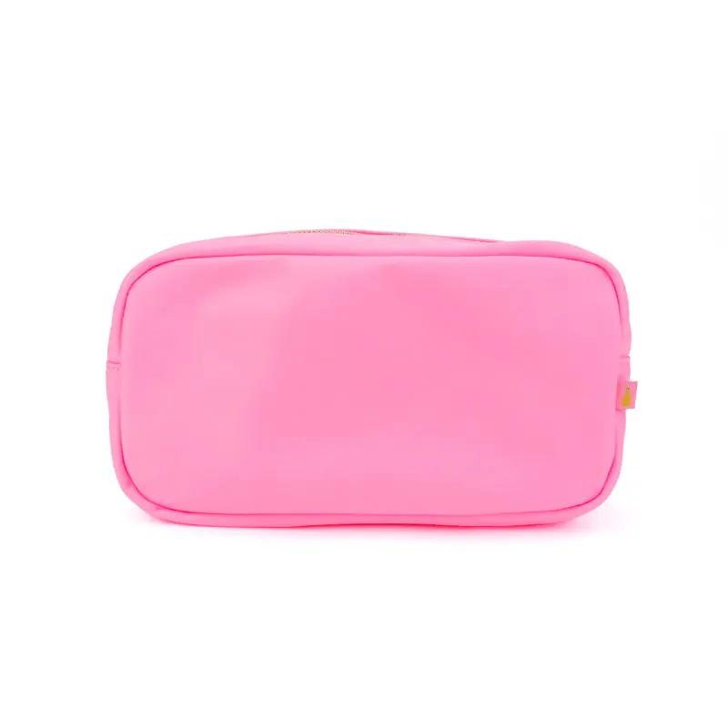 Travel Cosmetic Pouch Large Pouch - Customizable Patches - Travel Cosmetic Bag