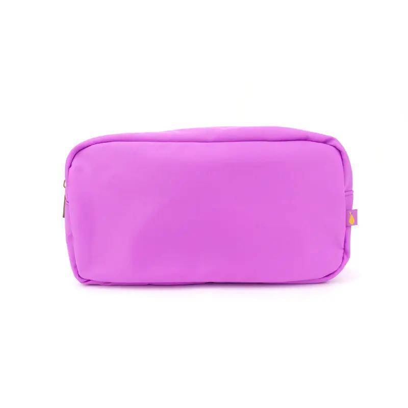 Travel Cosmetic Pouch Large Pouch - Customizable Patches - Travel Cosmetic Bag