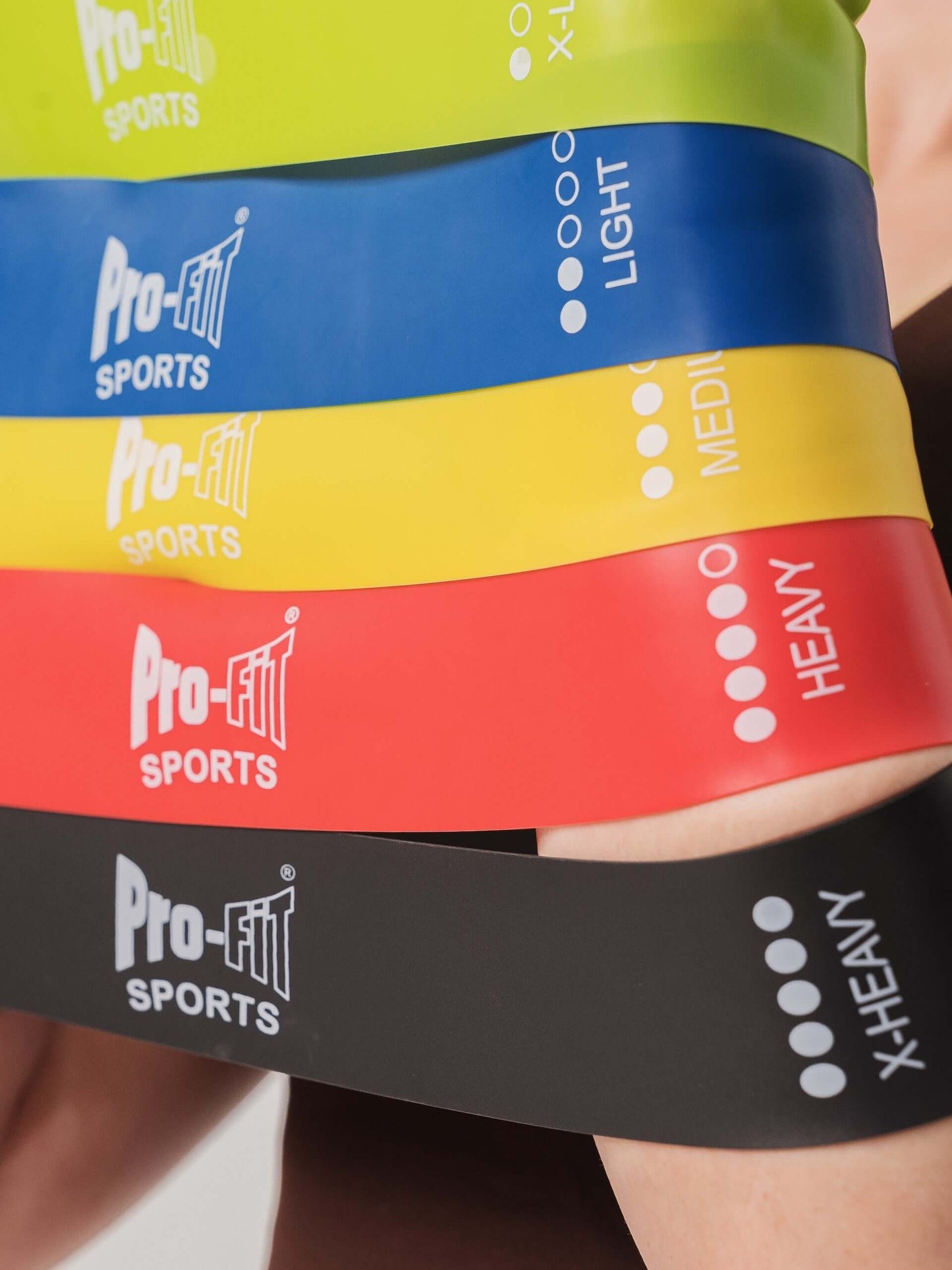 Set of Five Multicolor Weight Resistance Band