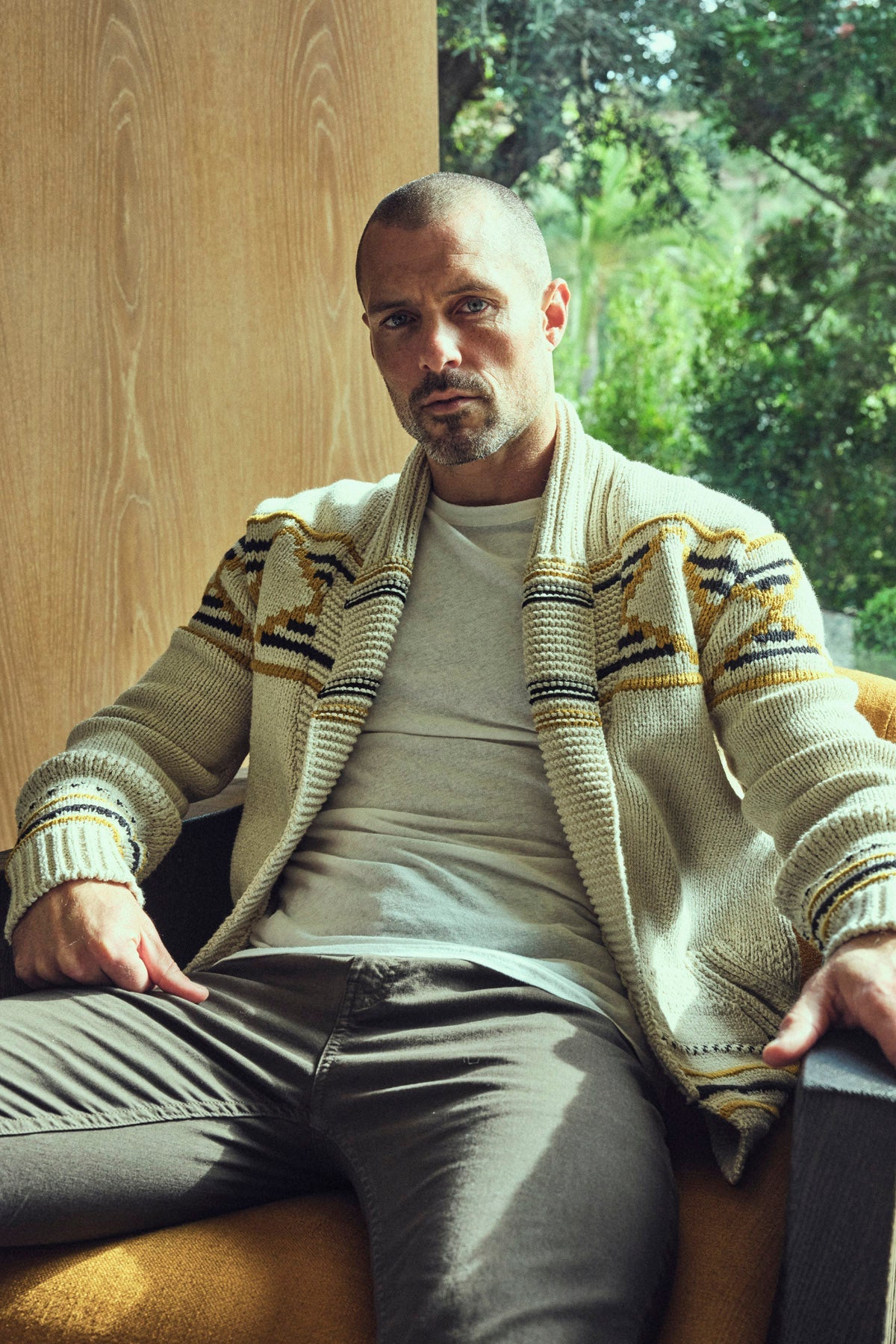 Suéter cárdigan Sierra para hombre