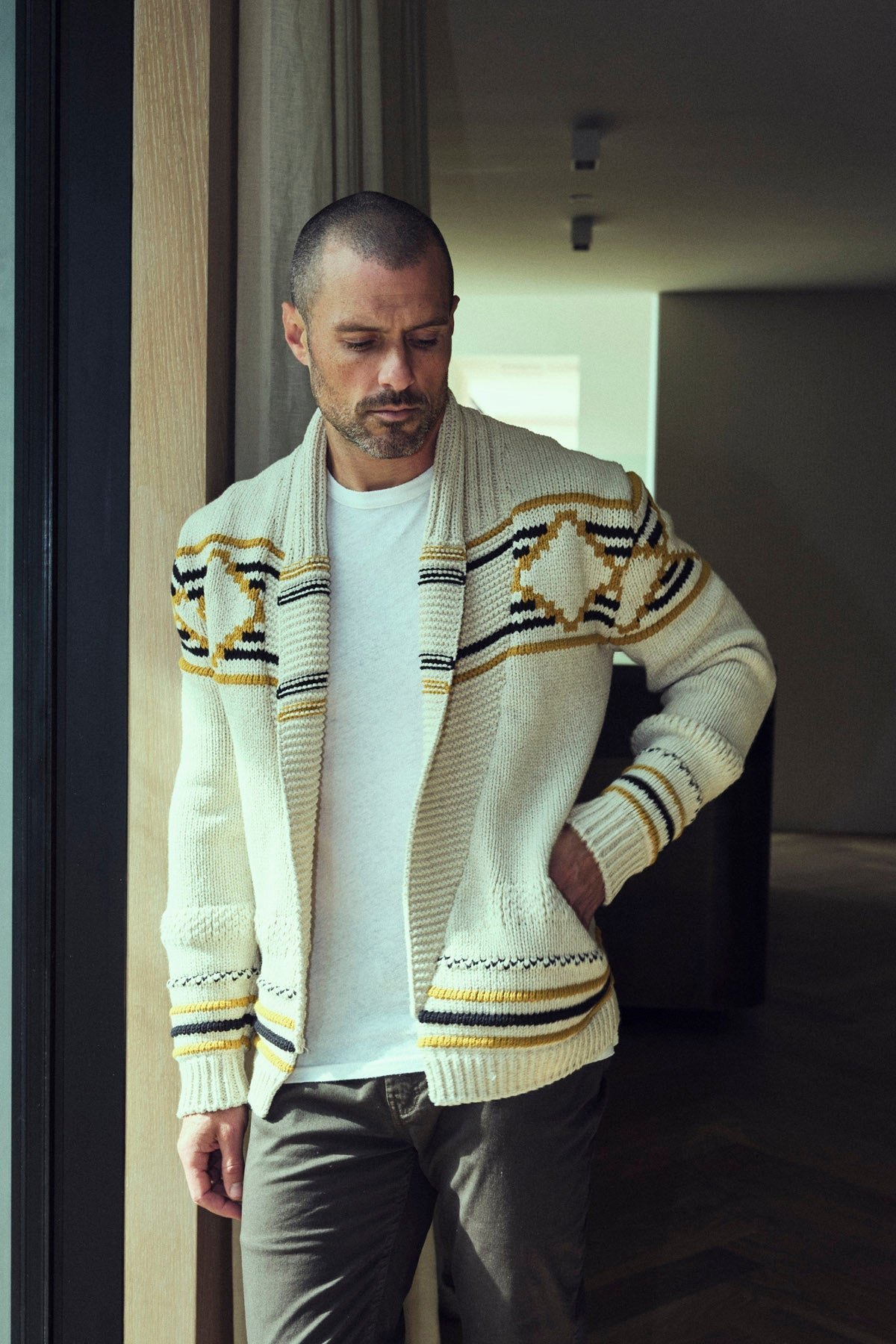 Suéter cárdigan Sierra para hombre
