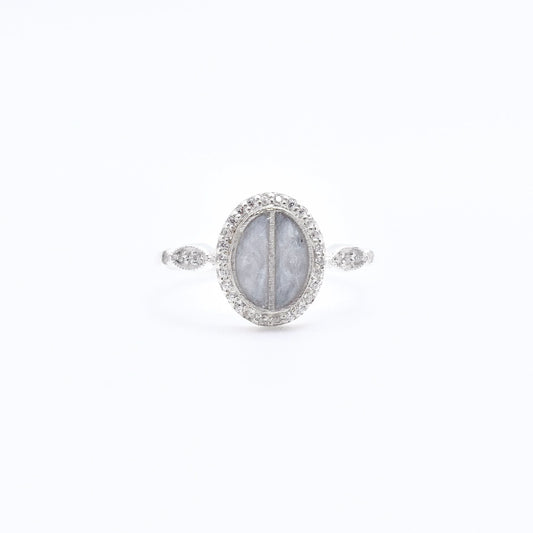 Split Stone Oval Ring