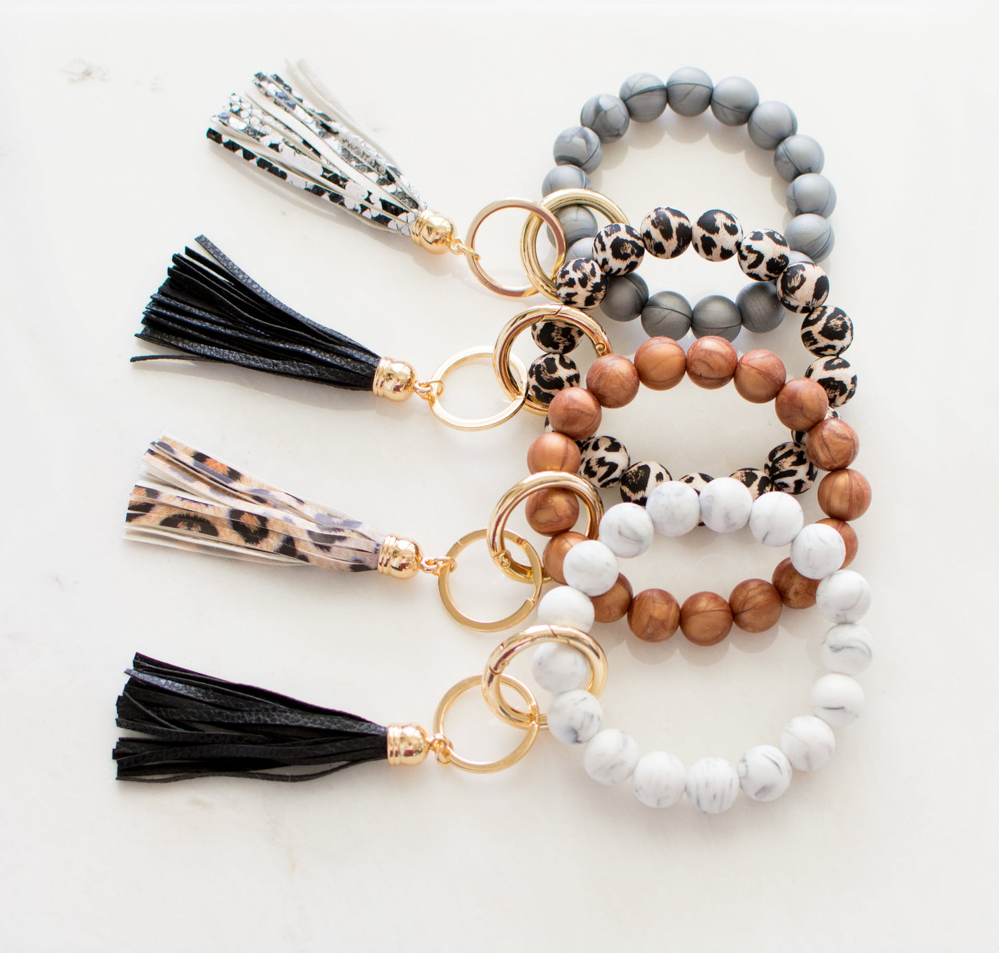 Pulsera de silicona para llavero