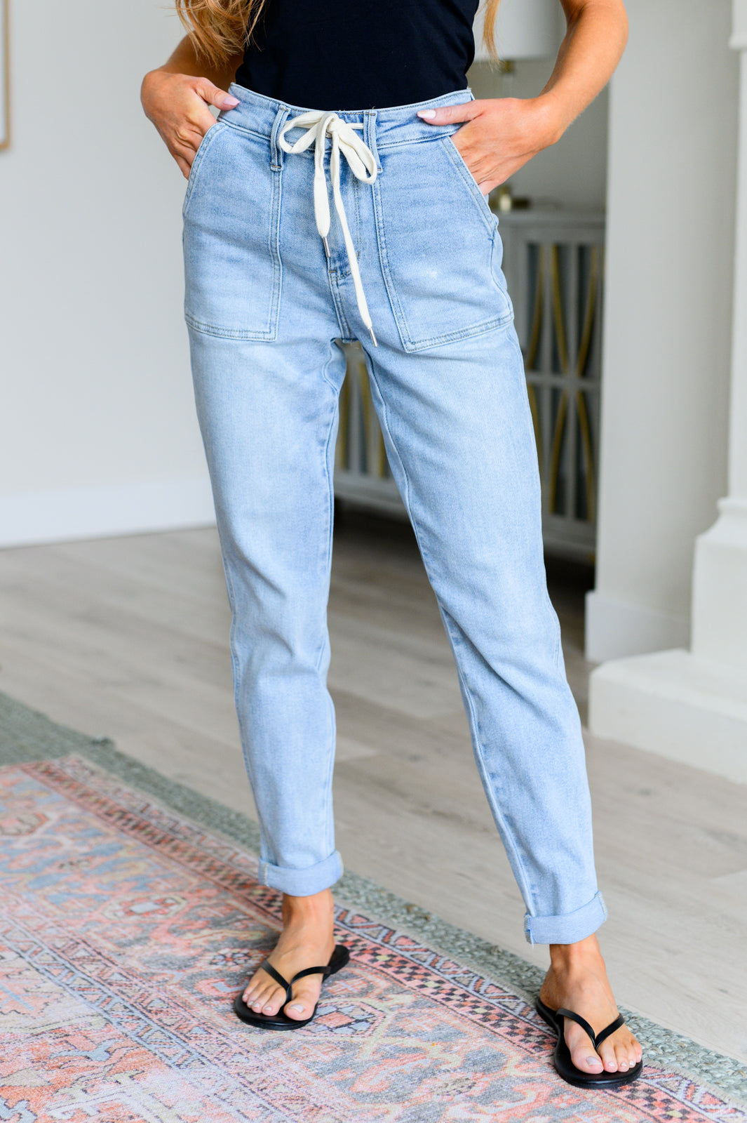 Pantalón jogger de mezclilla vintage Cooper High Rise