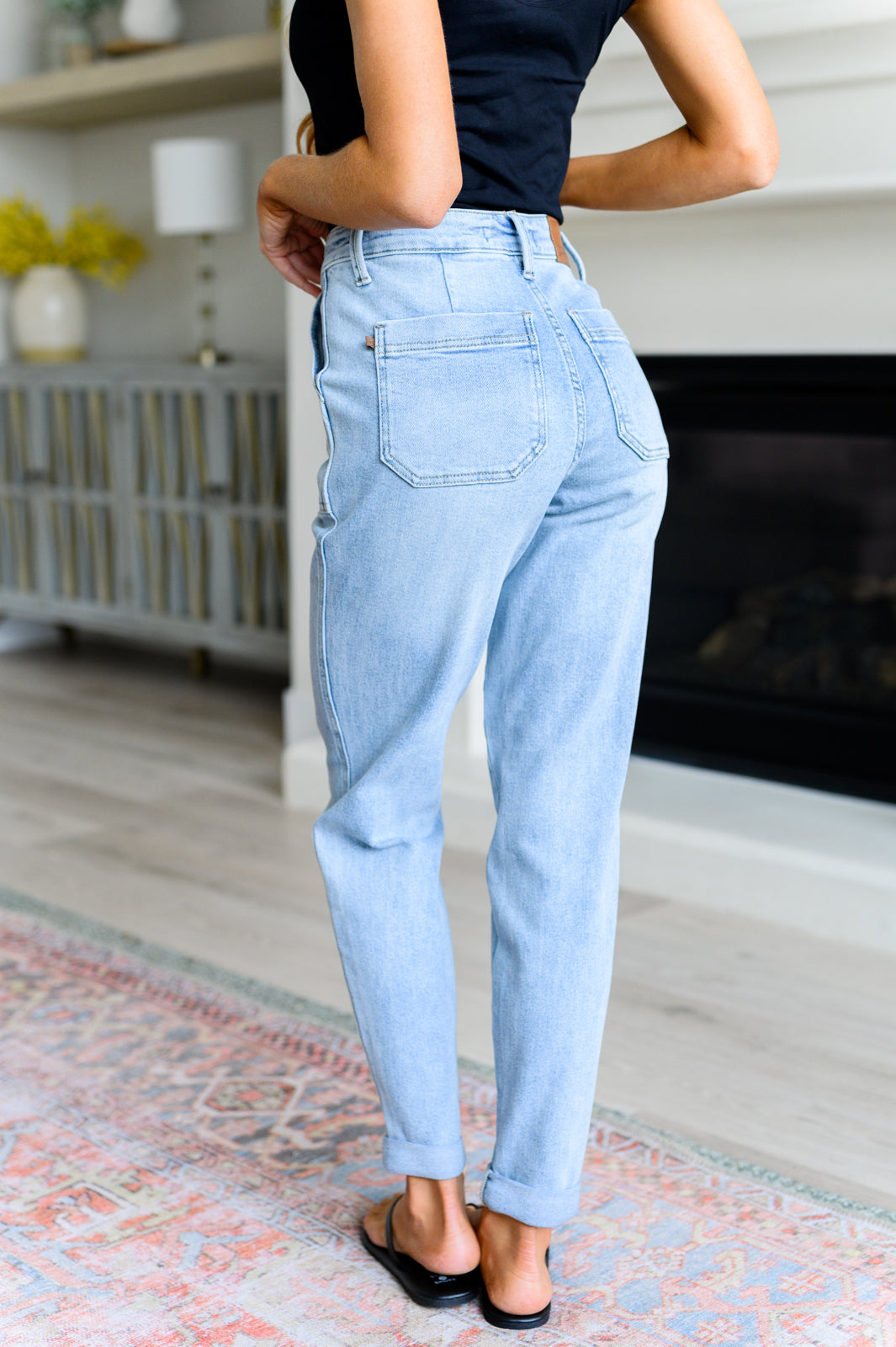 Pantalón jogger de mezclilla vintage Cooper High Rise