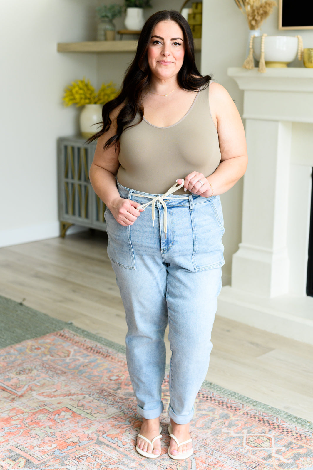 Pantalón jogger de mezclilla vintage Cooper High Rise