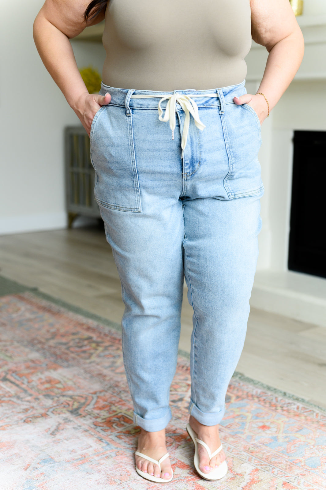 Pantalón jogger de mezclilla vintage Cooper High Rise