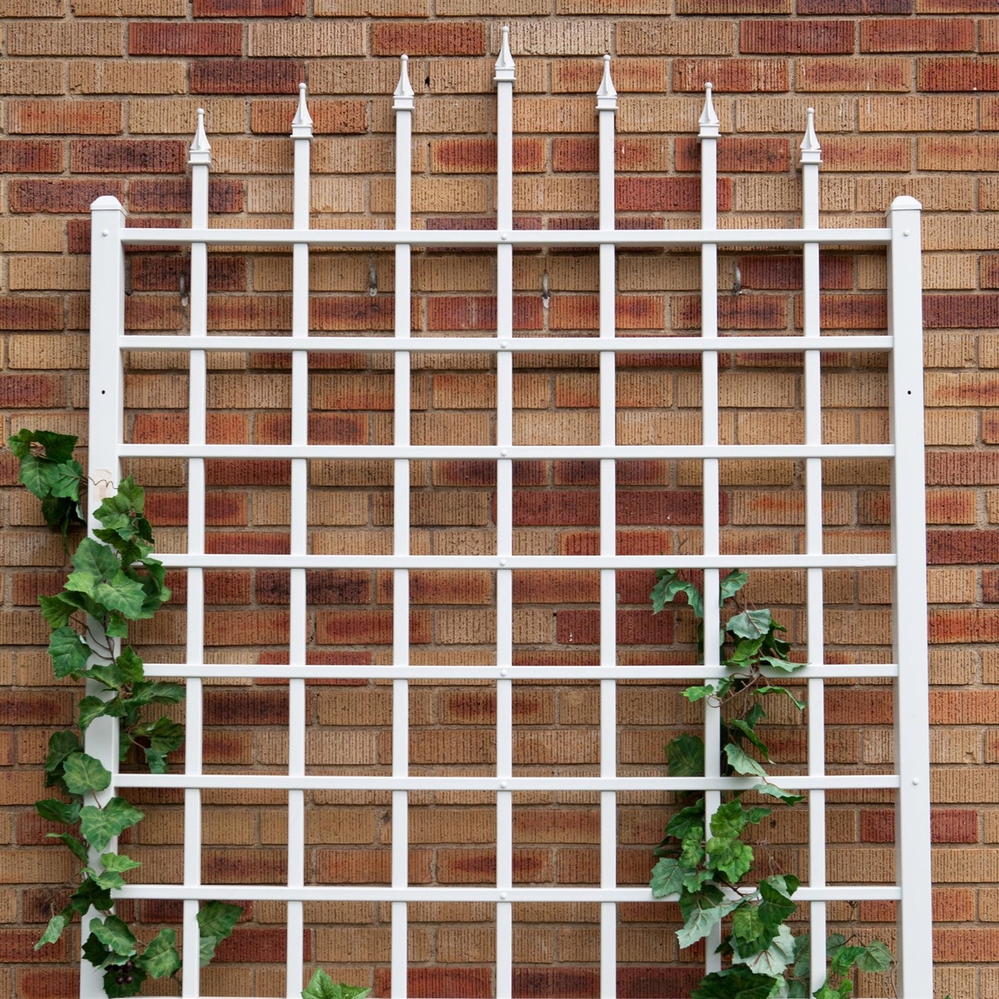 Enrejado de pared de 8 pies de vinilo blanco - Fabricado en EE. UU.