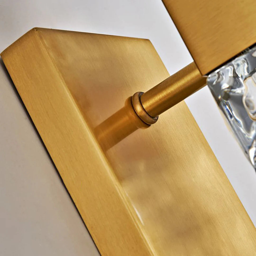 Lámpara de pared de lujo Dacio Golden Crystal