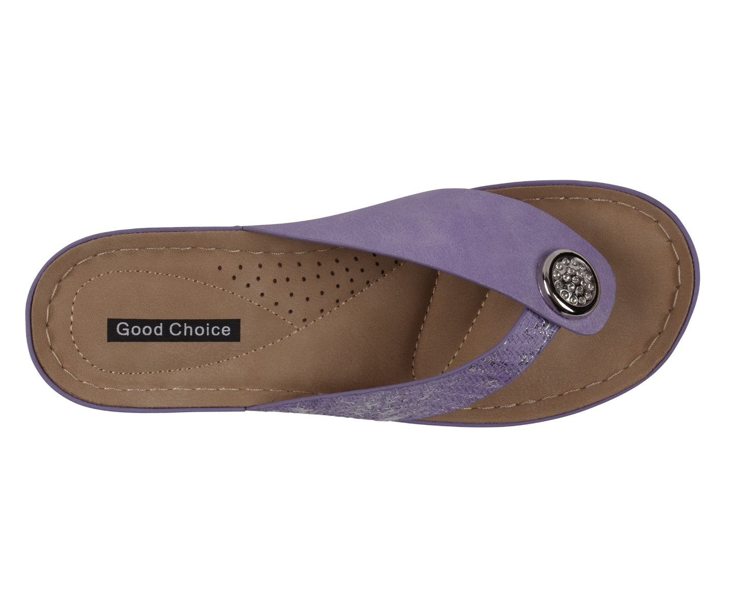 Sandalias de cuña Dafni Lilac para mujer