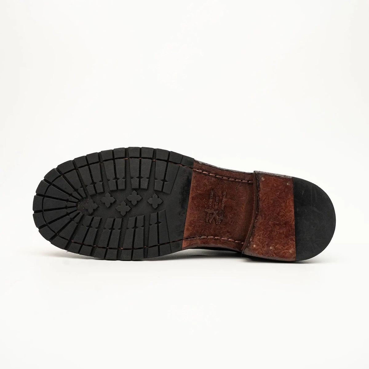 Brown Plain-Toe Cow Leather Chelsea Boots