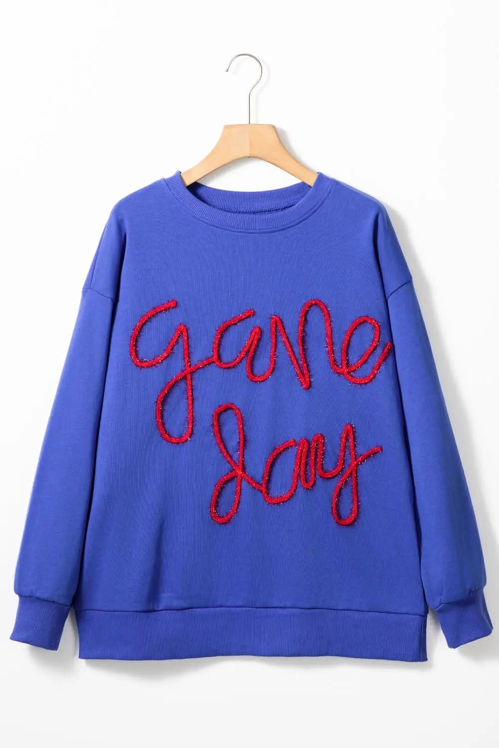 Love Salve Women's Drop Shoulder Sweatshirt — Graphic Game Day Pullover