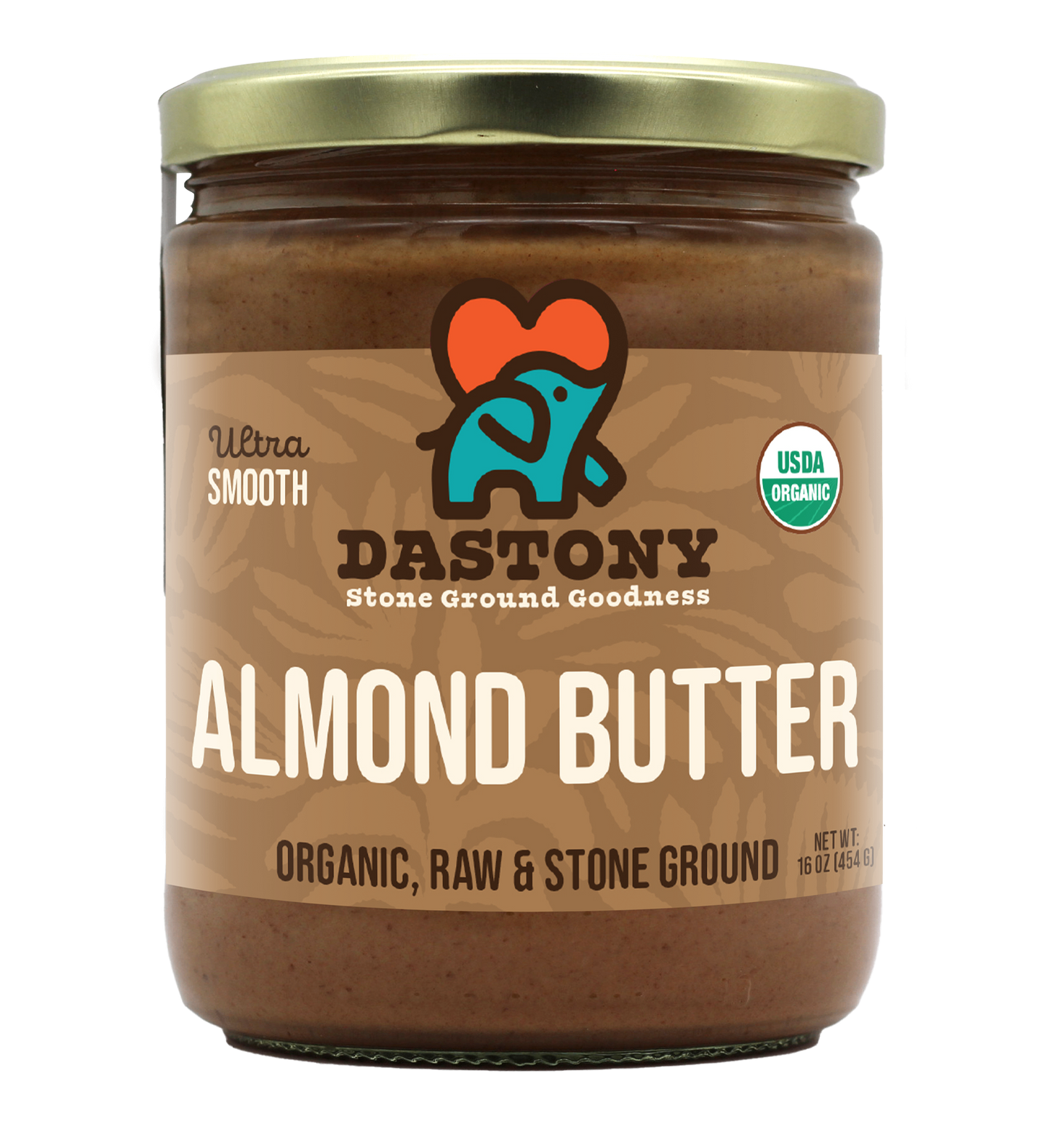 Organic Raw Almond Butter -16 oz