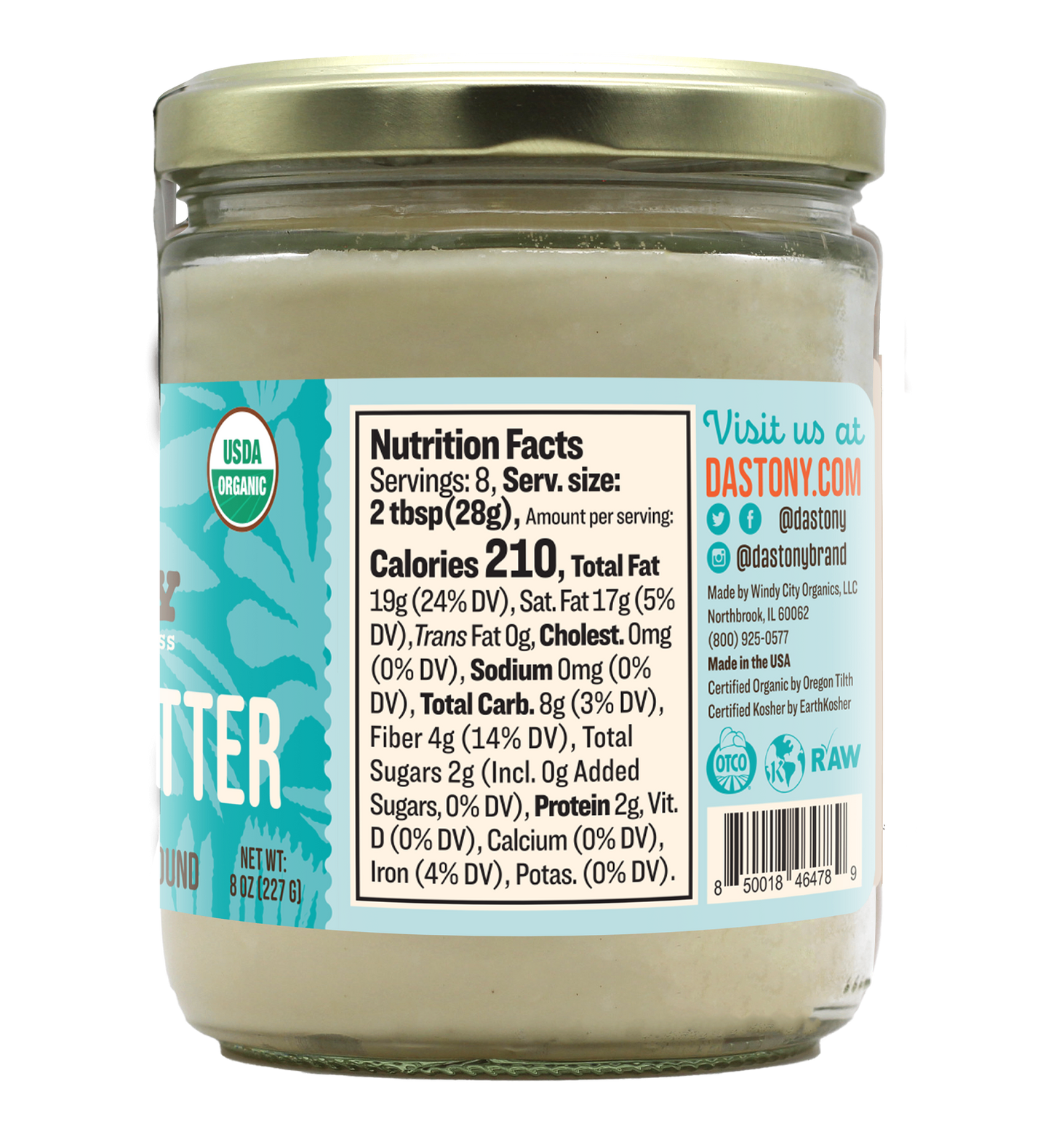 Organic Raw Coconut Butter - 16 oz