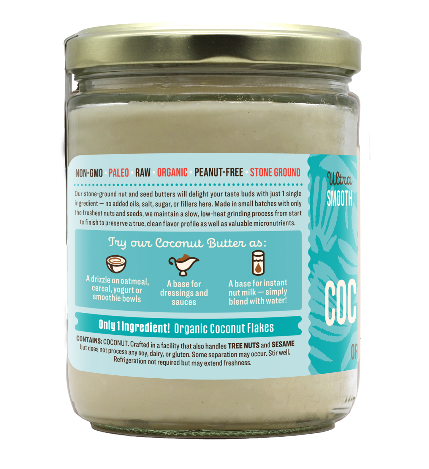 Organic Raw Coconut Butter - 16 oz