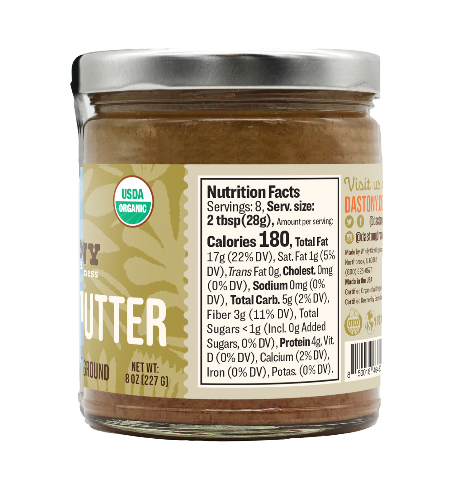 Organic Raw Hazelnut Butter