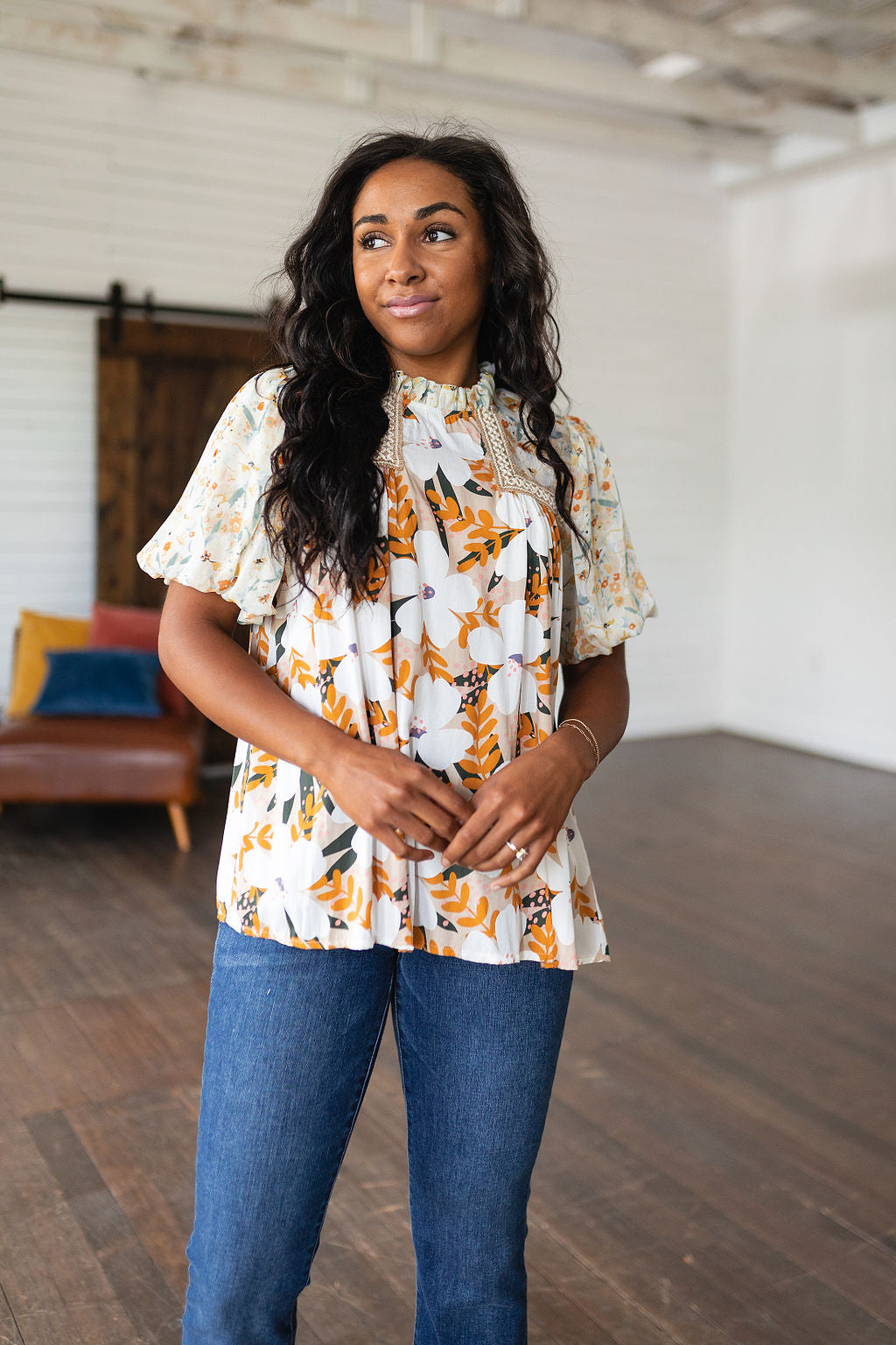 Top floral mixto Daydreamer