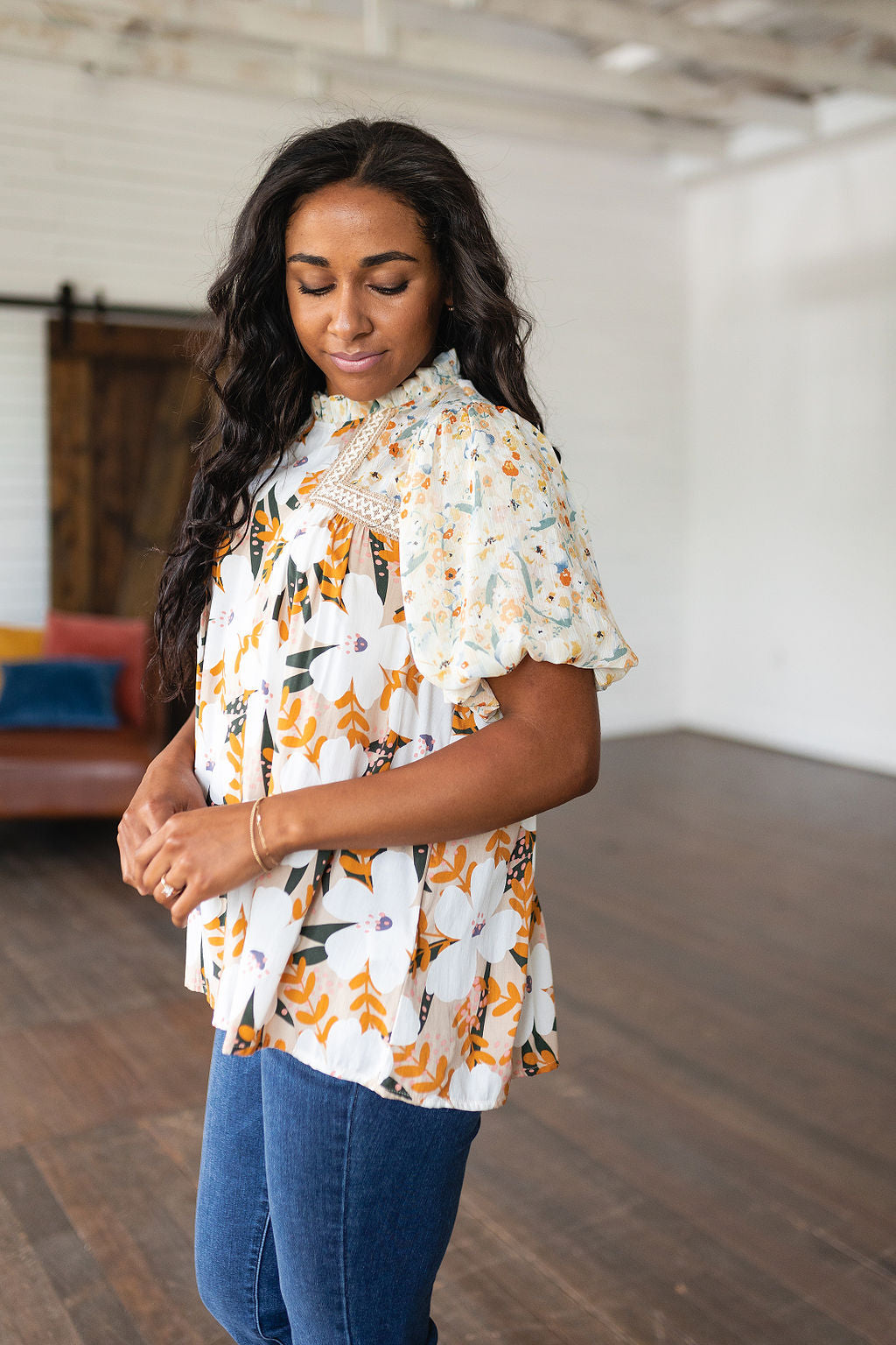 Top floral mixto Daydreamer