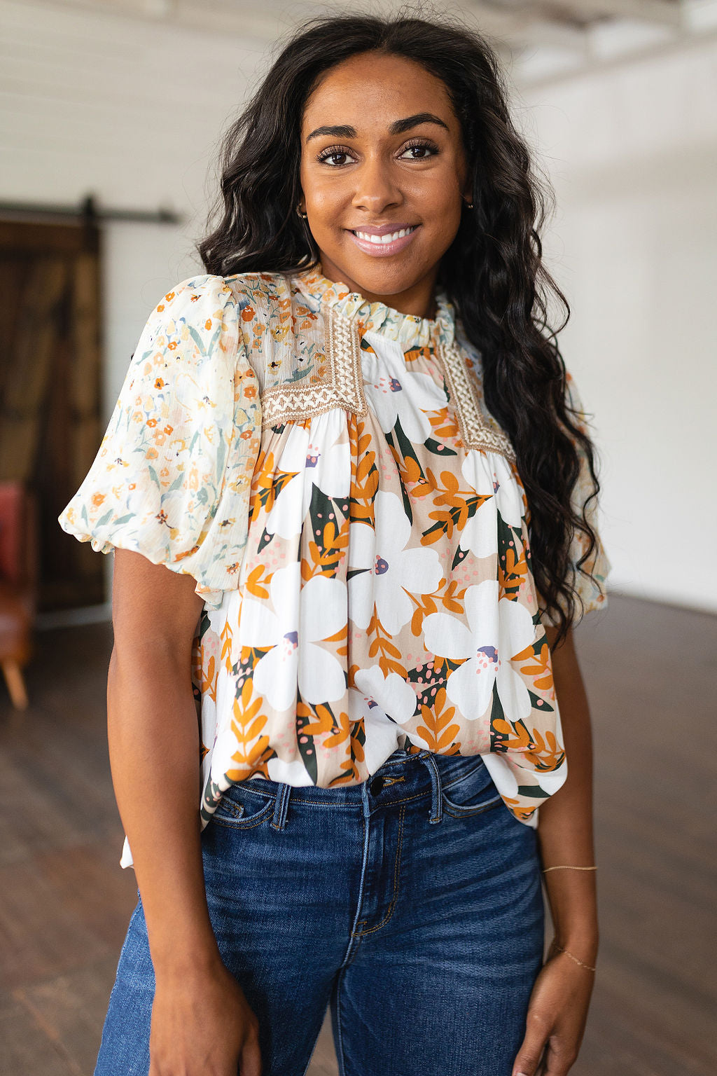Top floral mixto Daydreamer