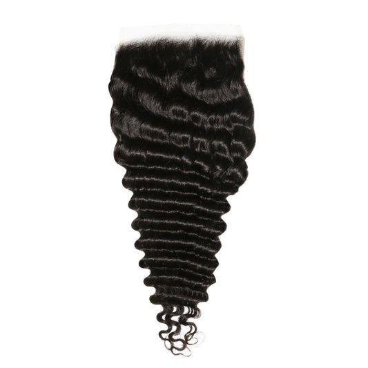 Cierre de pelo humano Deep Wave 7x7 HD Lace