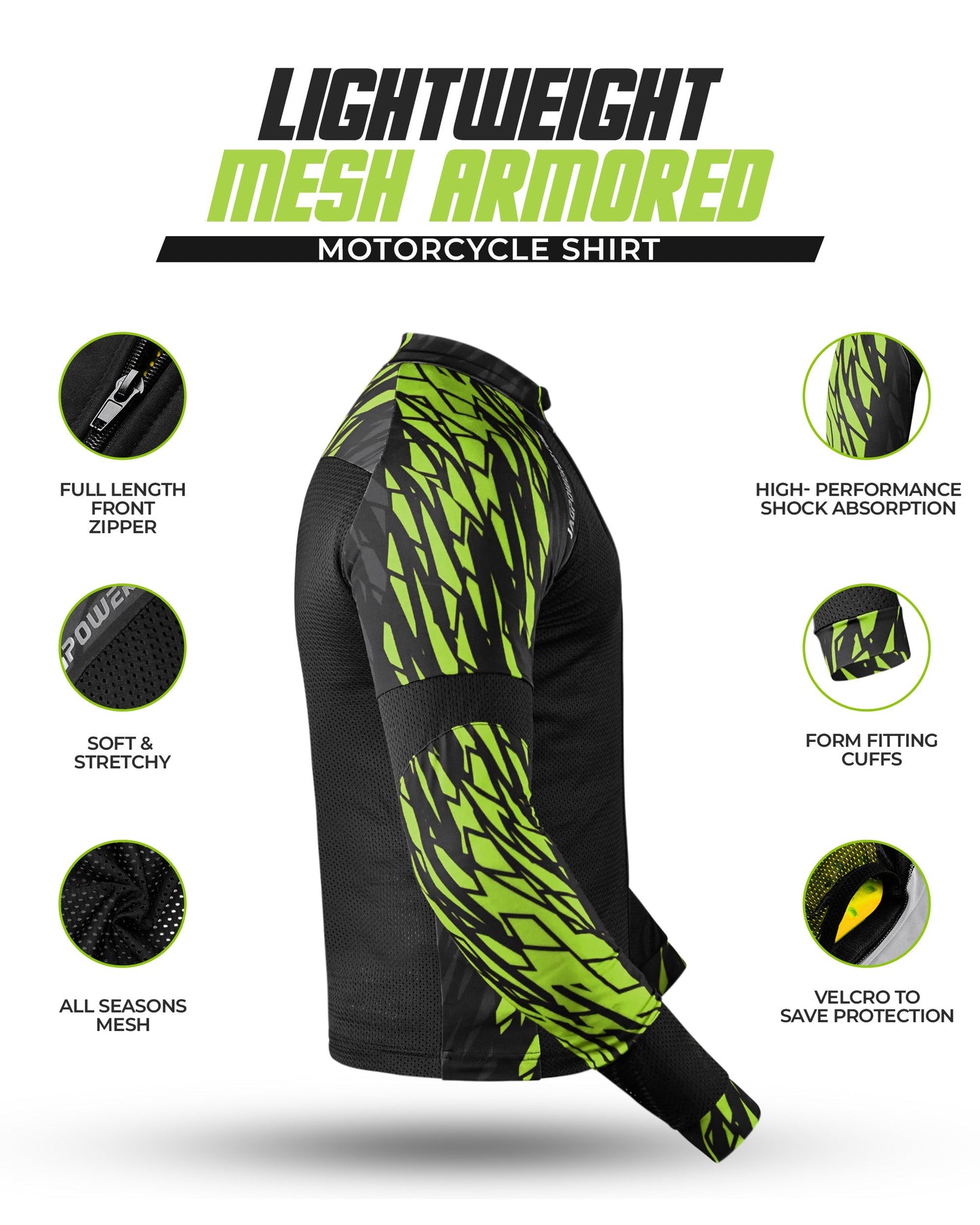 Camiseta de moto JAG | Protección con certificación CE