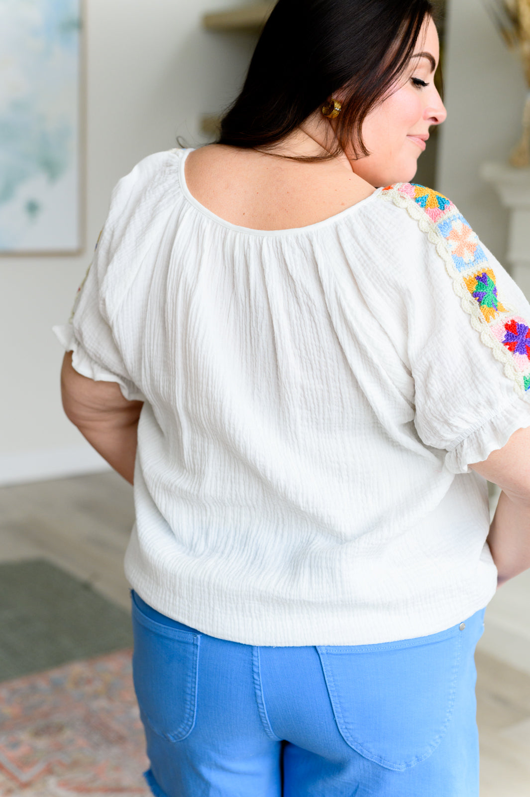 Blusa de punto arrugado Don't You, Forget About Me