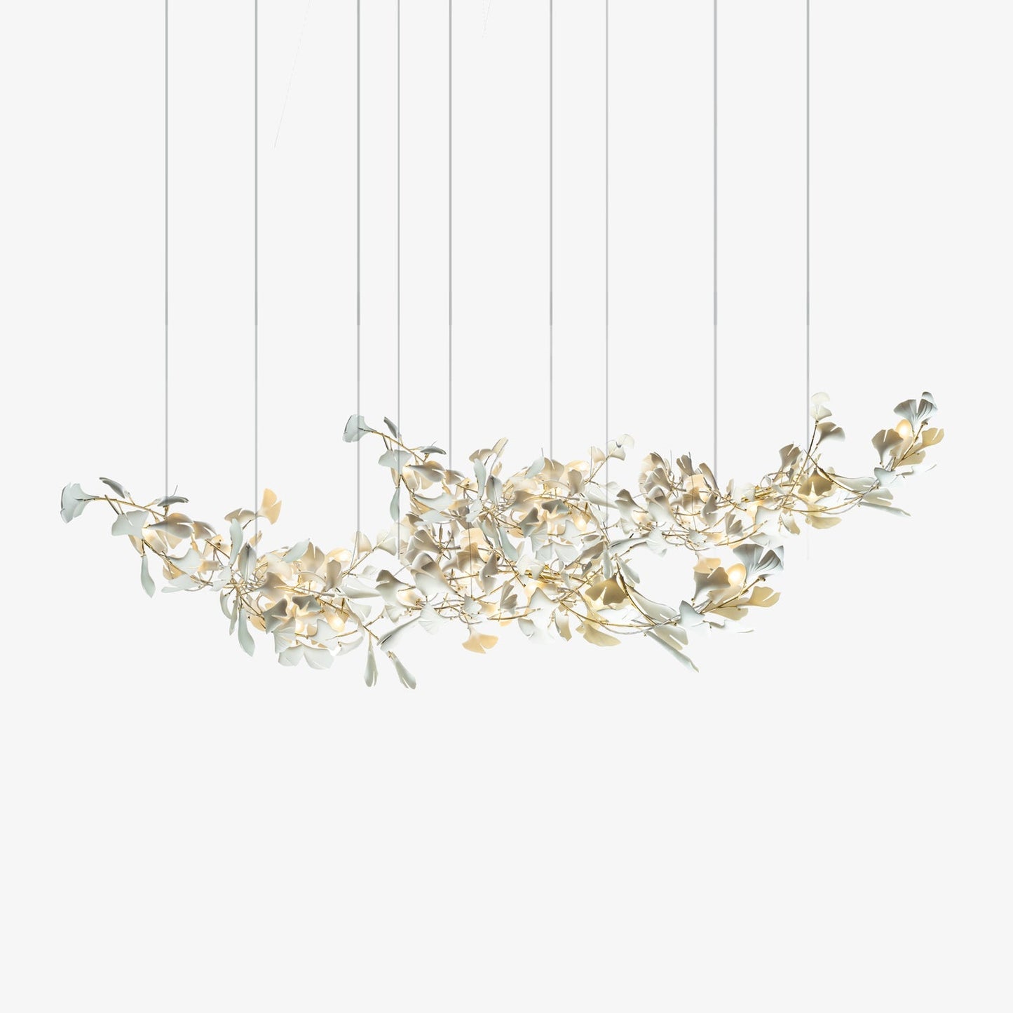 Candelabro Gingko de Doble Capa Combinado