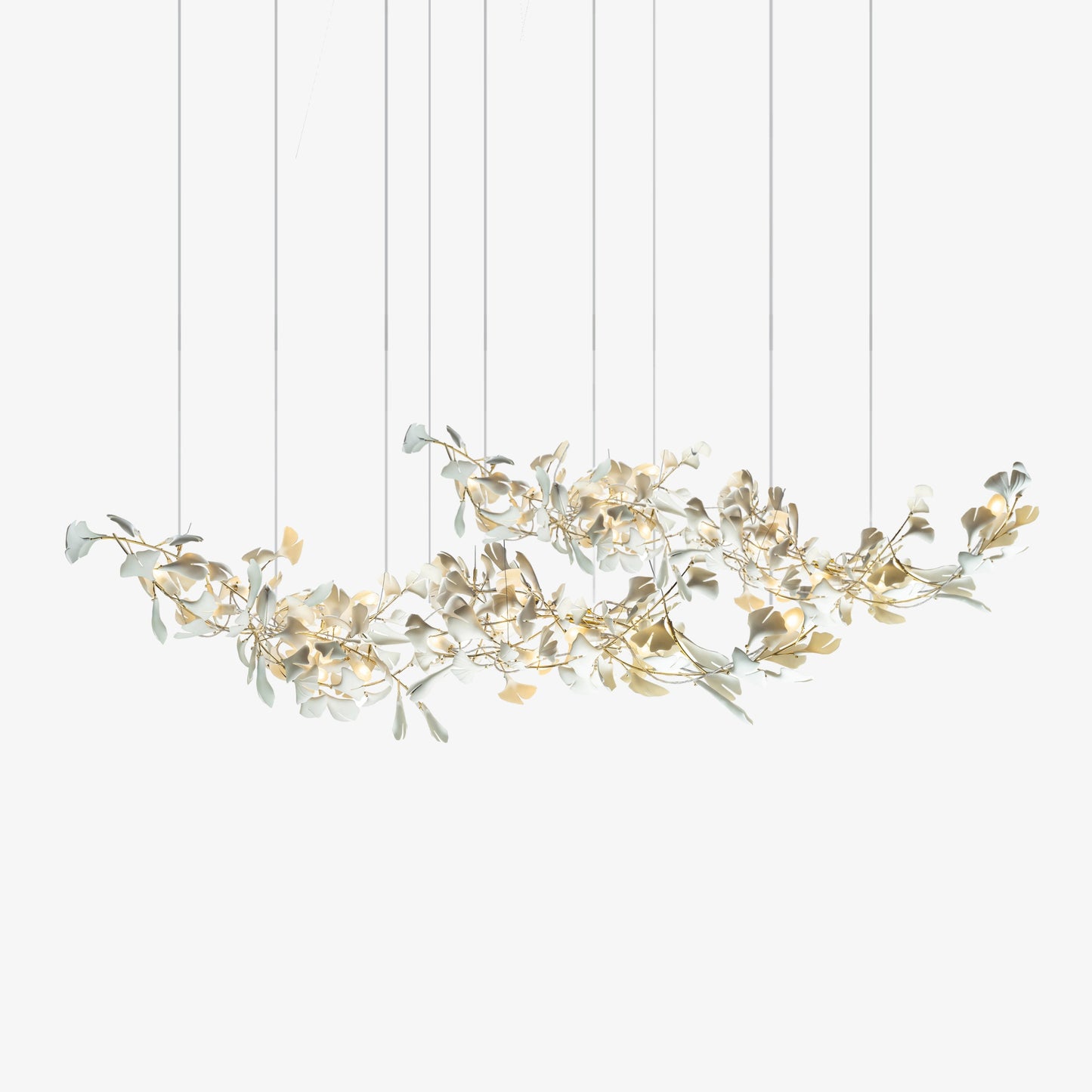 Candelabro Gingko de Doble Capa Combinado