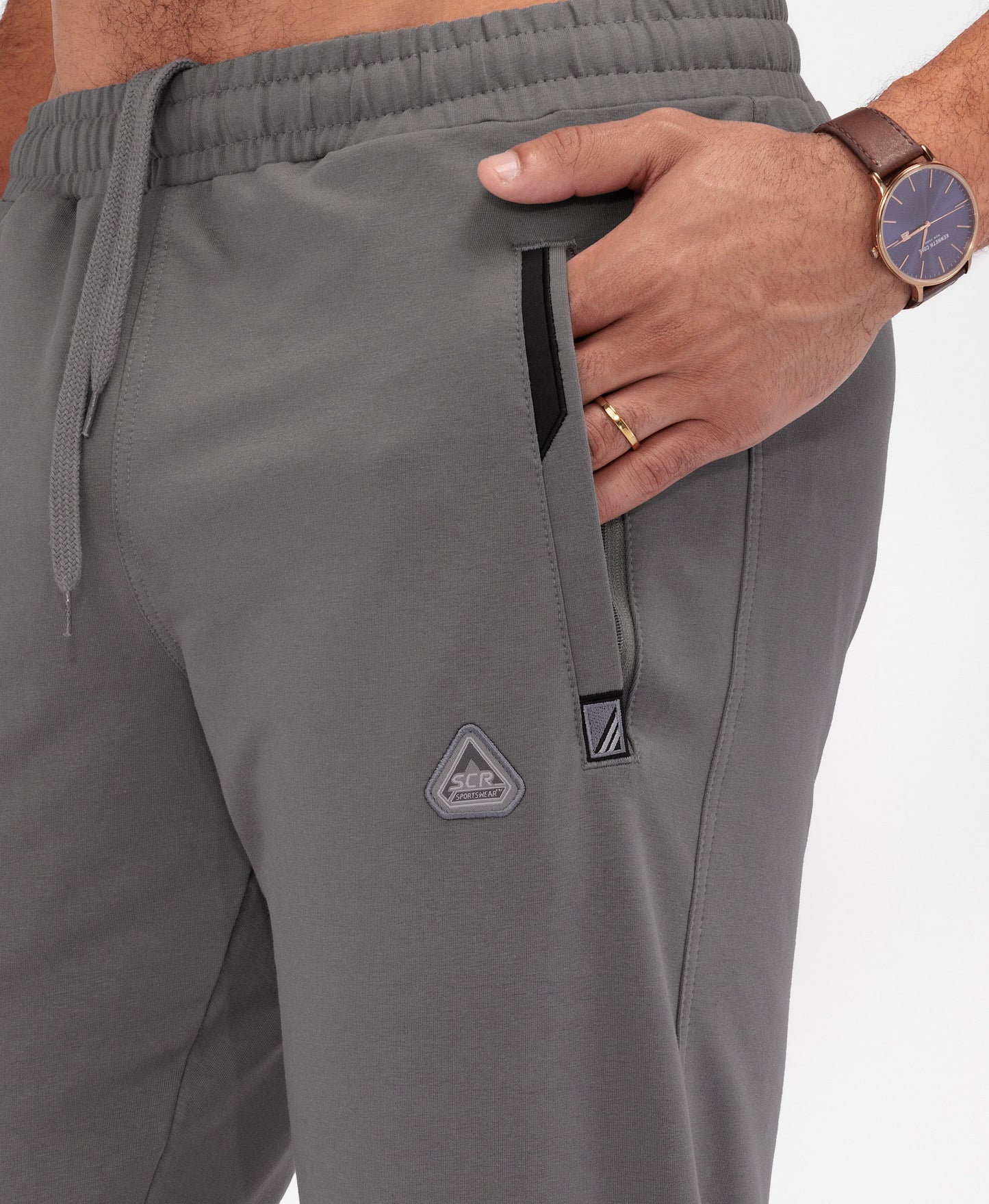 Pantalones de chándal deportivos de comodidad diaria - Ajuste cónico (talla alta)