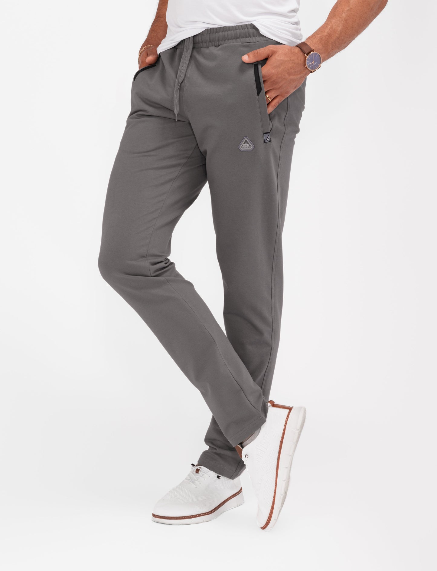 Pantalones de chándal deportivos de comodidad diaria - Ajuste cónico (talla alta)