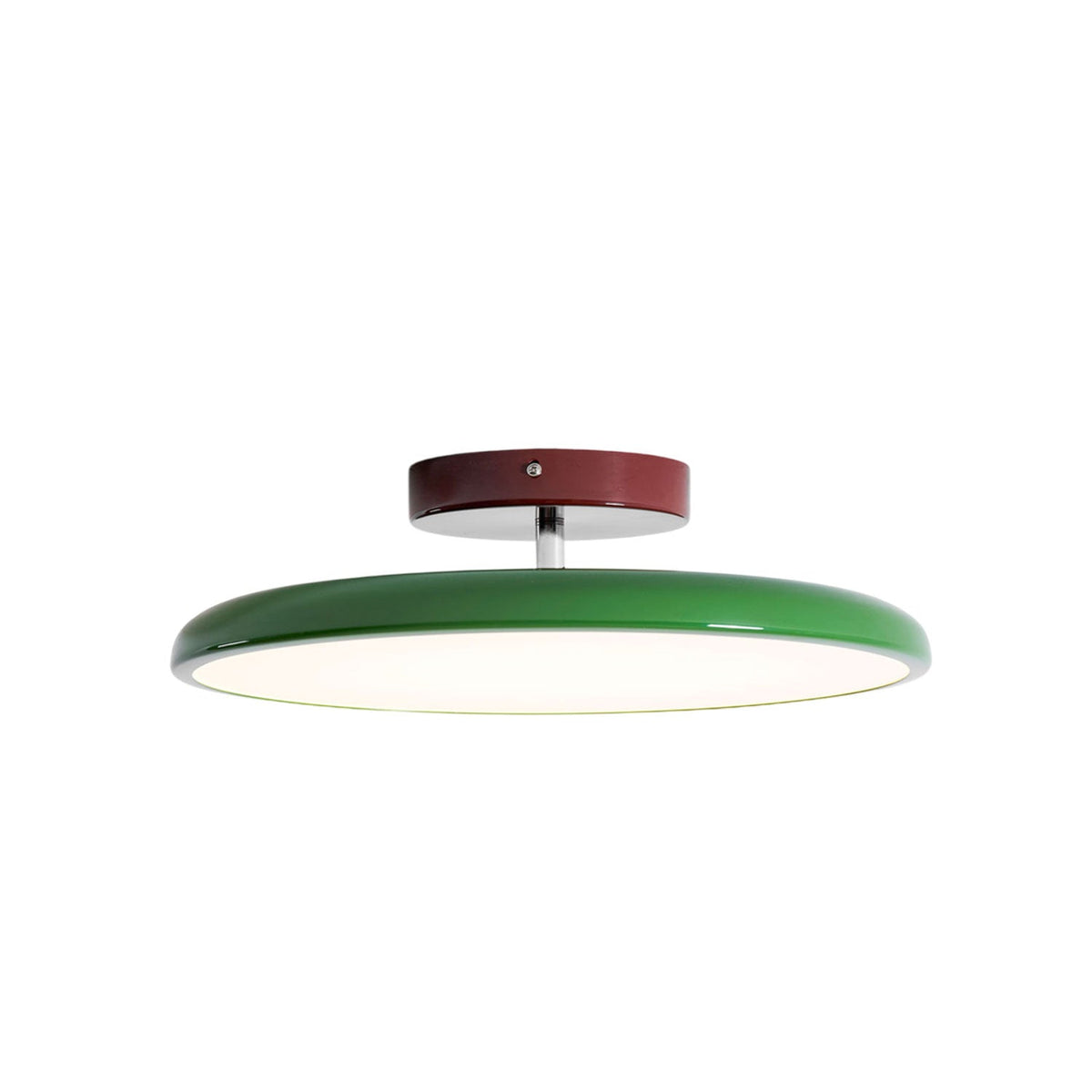 Orbitra | Flush Mount LED Ceiling Light with Swivel Arm, Dimmable Beige or Green Fixture