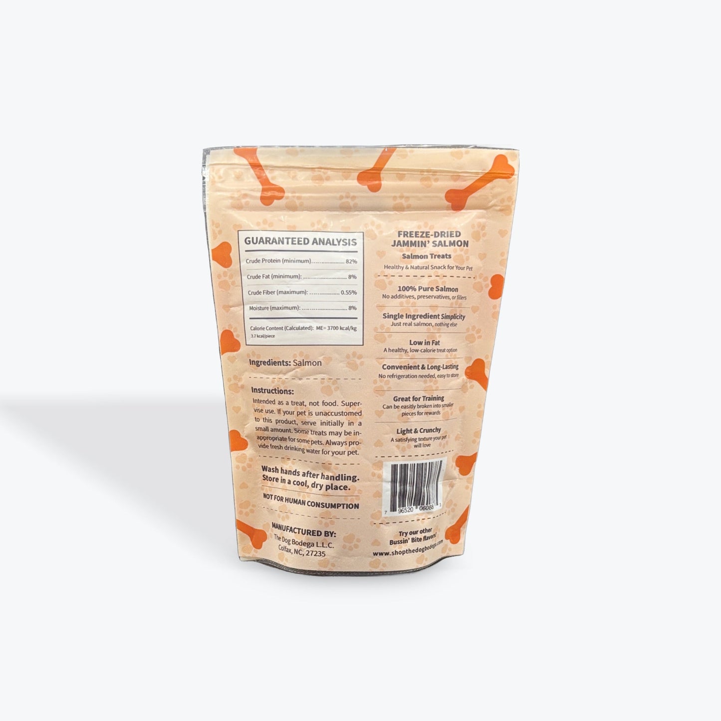Premios de Entrenamiento Liofilizados de un Solo Ingrediente y Alto Valor para Perros y Gatos - Salmón