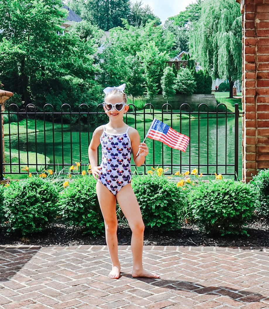 Red, White & Magical Mouse Leotard