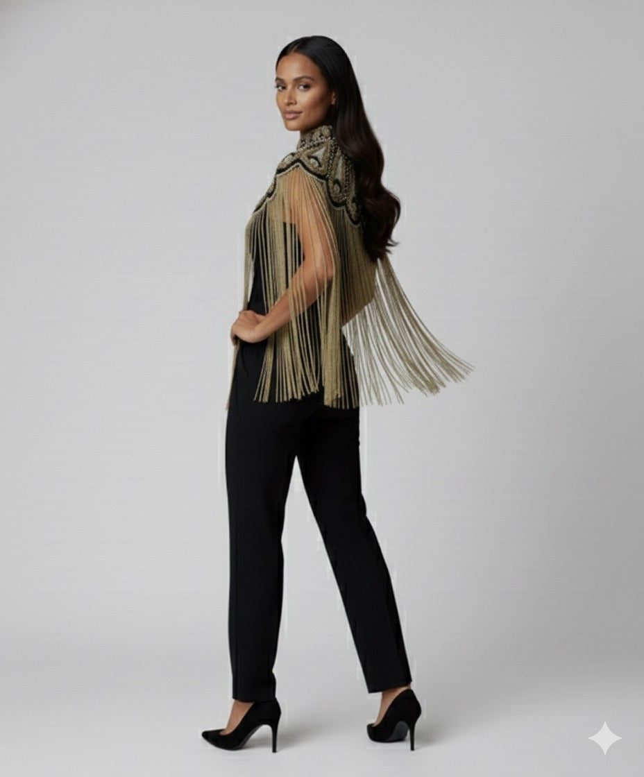 Gilded Fleur Cape