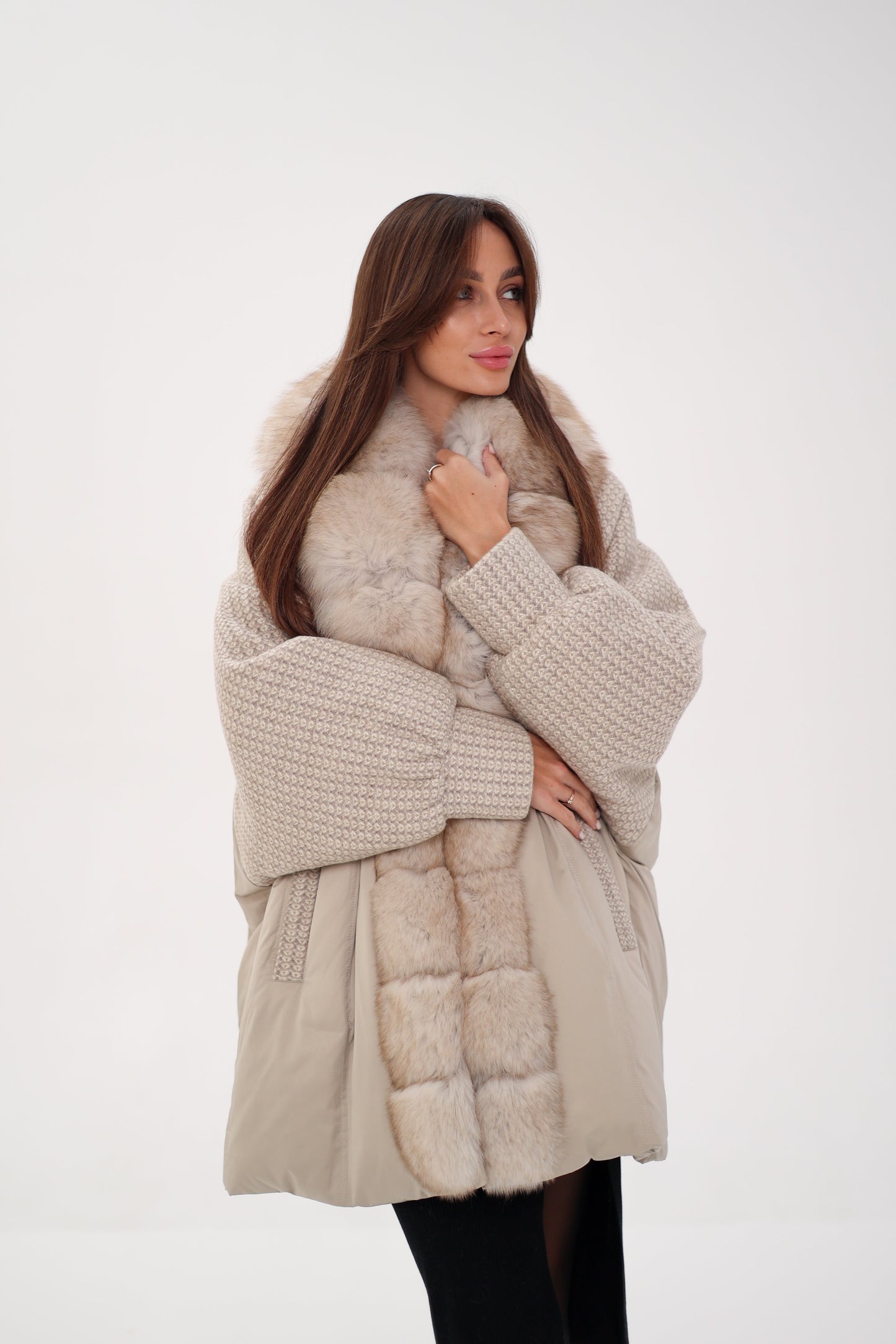 Abrigo de plumón Genuine Polar Fox Boucle