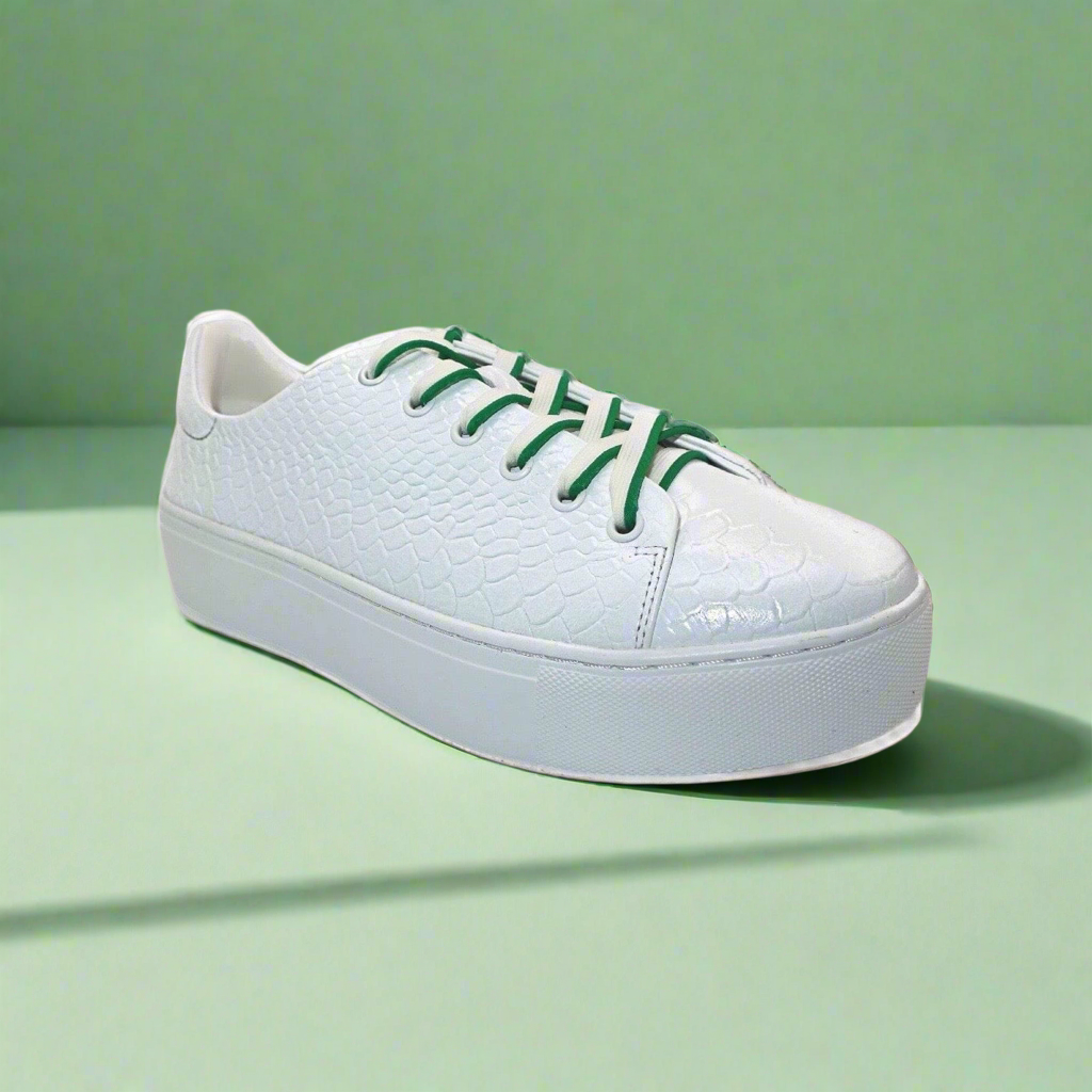 Michaela V Amare white sneakers