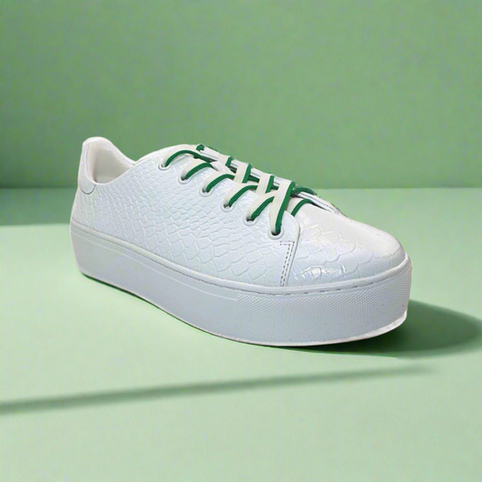 Michaela V Amare white sneakers