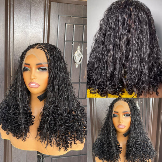 Rizos cortos de cabello humano estilo boho