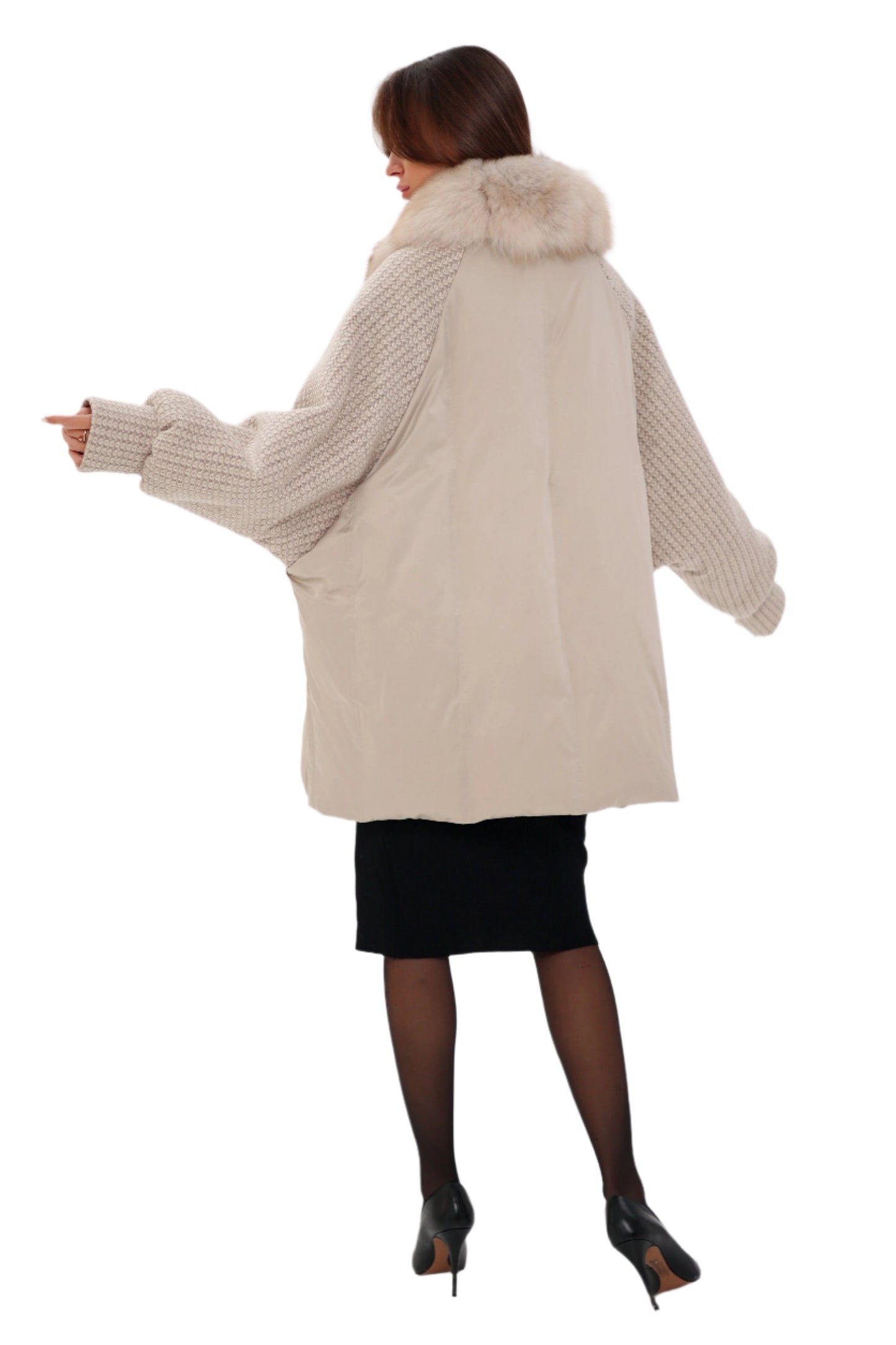 Abrigo de plumón Genuine Polar Fox Boucle